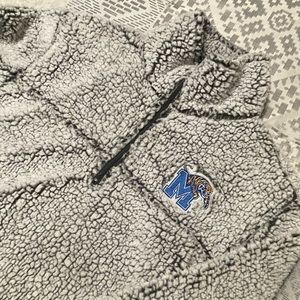 Memphis Tigers Sherpa Zip Pullover - UNISEX